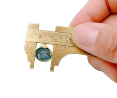 24K Gold Filled Druzy Geode Stone Charm Pendant, Geode Charm, Geode Pendant, Geode Necklace, Charm Bracelet, Charm Necklace, 14x12mm, CP995