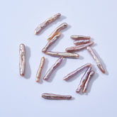 Center Drill Bar Pearl, Freshwater Pearls, Biwa Pearl, 6A+ Quality 4x25mm Strip Loose Pearl Necklace Beads, Promotion Wedding, Full Strand, FWP010