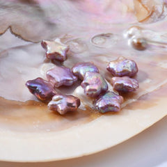 Star Shaped Pearl, 12mm Freshwater Pearl, High Quality Good Luster Wholesale Pearl, Natural Loose Pearl, 30Pcs Full Strand, FWP019