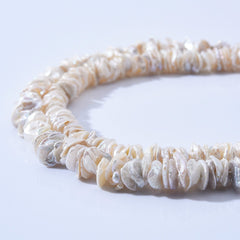 Keshi Heishi Sharp Pearl Chip Loose Beads, 4A Quality, DIY for Jewelry Making for Necklace Full Strand, 2-3mm x 10mm, FWP023