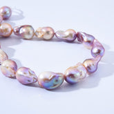 Genuine Natural Full Strand Popular Fashion Baroque Irregular Nugget Freshwater Vertical Drilled Nugget 6A+ Quality Pearl Beads, FWP024