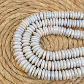 Freshwater Coin Shaped Pearl Beads, Abacus Pearl Beads, Button Pearls for Jewelry Making, 15-16mm, Top to Bottom Drilled Pearl, FWP043