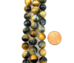 6MM Yellow Red Blue Tiger Eye Beads Grade AAA Genuine Natural Gemstone Round Loose Beads, Full Strand 15.5″, GRN045
