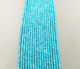 Turquoise Faceted Rondelle Gemstone Beads, Turquoise Bracelet, Turquoise Gemstone, Full Strand 15.5 inches, GRN186