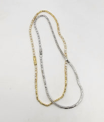 18K Gold Filled Diamond CZ Baguette Necklace, Ready to Wear Baguette & Round Cut CZ Necklace, Minimalist Valentines Gift, 18 inches, CH262