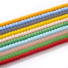 High Quality Glass Beads Spacer Beads Sparkling Crystal Loose Beads Bracelet Charms Findings Jewelry Making Gems 8x6mm ORG219