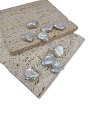 5 PCS AAA Natural Freshwater Pearl Beads, Approx. 14-18mm Keishi Beads, MOP Beads, Great Quality pearl Top Side Drilled Beads, PRP1000