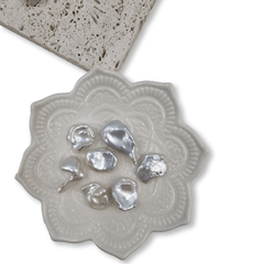 5 PCS AAA Natural Freshwater Pearl Beads, Approx. 14-18mm Keishi Beads, MOP Beads, Great Quality pearl Top Side Drilled Beads, PRP1000