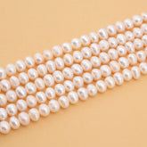 AAA Natural Real Freshwater Pearl Mop Beads, 6mm Round Shape Beads, Great Quality Pearl Beads, 15.5″ Full Strand, PRP1002