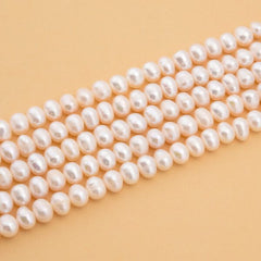 AAA Natural Real Freshwater Pearl Mop Beads, 6mm Round Shape Beads, Great Quality Pearl Beads, 15.5″ Full Strand, PRP1002