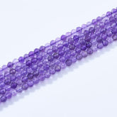AAA Faceted Natural Amethyst, 2.5mm Round Beads Micro Faceted Genuine Purple Amethyst Gemstone, 15.5″ Strand, PRP1003