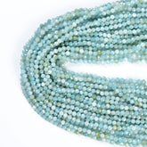 Amazonite Faceted Round Beads, PRP814