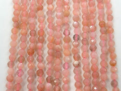 Golden Strawberry Quartz Beads, Pink High Quality Natural, 2.5mm,3mm Strawberry Crystal Gemstone, Loose Beads Jewelry Making 15″ Strand PRP585