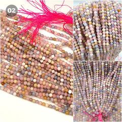 AAA Natural Aquamarine Stone Bead, Morganite Gemstone Bead, Gorgeous Natural Blue Aquamarine Gemstone, Multicolor Morganite 4mm, PRP594