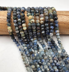 AAA Natural kyanite Faceted Bead, Stunning Beautiful Natural Blue Color Kyanite Gemstone Bead, Real High Quality Bead, 6x5mm, PRP635