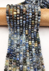 AAA Natural kyanite Faceted Bead, Stunning Beautiful Natural Blue Color Kyanite Gemstone Bead, Real High Quality Bead, 6x5mm, PRP635