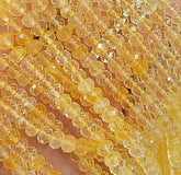 AAA Natural Citrine Faceted Gemstone Beads, PRP642