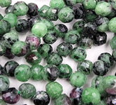 AAA Natural Ruby Zoisite Faceted Rondelle Beads, PRP651