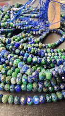 Stunning Natural Blue Azurite Gemstone Beads, Wholesale Faceted Azurite Beads for Exquisite Jewelry Making, Grade A Quality, PRP661#05