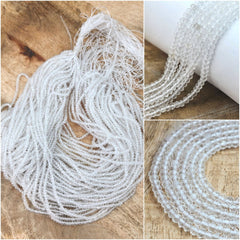 Sparkling Natural Crystal Faceted Rondelle Grade AAA Gemstone Beads – High Quality 3.5x3mm Beads in a Full 15.5″ Strand for Stunning Jewelry Making – PRP661#30