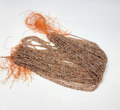 AAA Sunstone & Moonstone Gemstone Beads, Faceted Round Beads, Great Quality Bead, 3x2mm Full Length 15.5″ PRP661#19