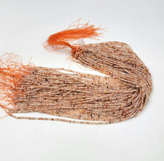 Natural Flower Jasper Faceted Rondelle Grade AAA Gemstone Beads, High Quality Beads Full Strand 15.5″ 3x2mm, PRP661#29