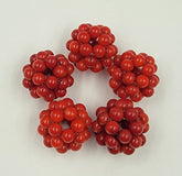 Natural Red Coral Round Beads Loose Gemstone PRP662