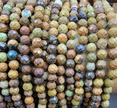 Beautiful Natural Turquoise Stone Faceted Rondelle Bead, Gorgeous Faceted Turquoise Gemstone Bead, 4mm PRP686