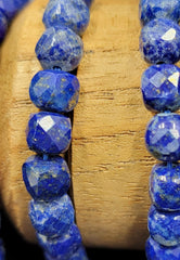 Natural Blue Lapis Lazuli Gemstone Beads, Faceted Cube beads, 6x6mm Beautiful Blue Color, Great Quality Gemstone Full Strand 15.5″ PRP699