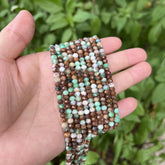 Multi-color Chrysoprase Faceted Round Gemstone Beads PRP920