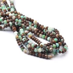 Multi-color Chrysoprase Faceted Round Gemstone Beads PRP920