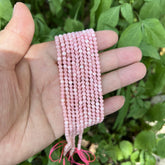 Pink Rose Quartz Beads Faceted Genuine Gemstone 4mm PRP929