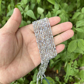 Labradorite 3mm Faceted Natural Round Genuine Beads PRP930