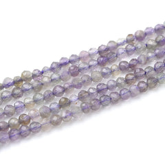 Faceted Purple Amethyst Bead Round Loose Gemstone 2mm PRP939
