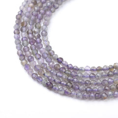 Faceted Purple Amethyst Bead Round Loose Gemstone 2mm PRP939
