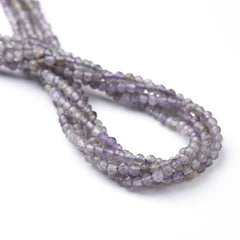 Faceted Purple Amethyst Bead Round Loose Gemstone 2mm PRP939