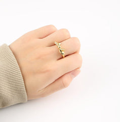 18K Gold Filled Dainty Knot Bow Tie Ring, Ribbon Ring, Minimalist Adjustable Ring, Everyday Stacking Ring, Women’s Ring, Gift for Her, RG198