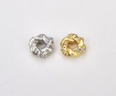 18K Gold Filled Spacer Beads, for DIY Beaded Bracelet Jewelry Micro Pave CZ Charms Rondelle Bead Spacer Bead Size, 8x3mm, SP083