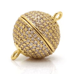 18K Gold FilleD Magnetic Clasps, 8mm, CL248