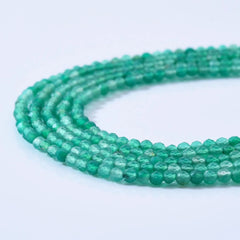 AAA Quality Green Onyx Micro Faceted Round Ball Gemstone Beads, 2.5mm American Green onyx Round Ball Full Strand Beads PRP1007