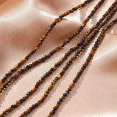 Faceted Tiger Eye Natural AAA Gemstone Round Bead 2.5mm Full Strand 15.5" PRP1010