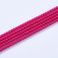 Real Genuine Natural Red Emerald Gemstone Beads, 2mm Round Beads May Birthstone 15.5" Strand, PRP1013