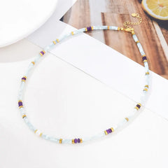 18K Gold Filled Bohemian Pearl Beaded Necklace, Mother Of Pearl Bead Necklace, Necklace for Women Jewelry, CH336