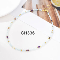 18K Gold Filled Bohemian Pearl Beaded Necklace, Mother Of Pearl Bead Necklace, Necklace for Women Jewelry, CH336