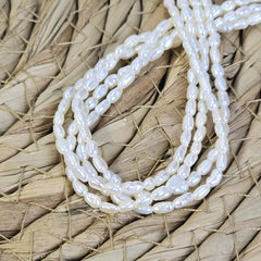 Seed Pearl, Small Freshwater Pearl, Tiny Pearls, Potato Seed Pearls, Genuine Culture Pearl Beads, Seed Pearl Wholesale, 2x5mm, FWP030