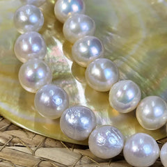 Natural Edison Pearl, Natural Color Freshwater Pearls, Genuine Edison Pearl Beads, Natural Pearl Beads, Loose Beads, 10-11mm, 2.5x5mm, FWP031