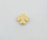 18K Gold Filled Lucky Four Leaf Clover Spacer Beads, Shamrock Spacer Beads, Quatrefoil Bead for Bracelet Necklace Jewelry Making, BD091