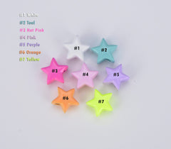 Enamel Colorful Five Point Star Beads, BD102