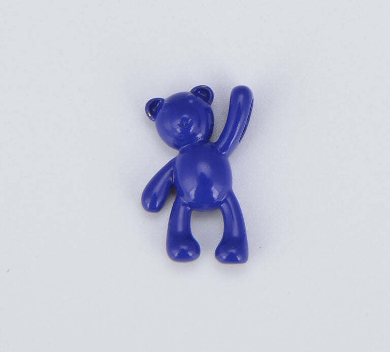 Colorful Enamel Teddy Bear Beads, BD103