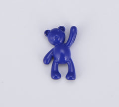 Colorful Enamel Teddy Bear Beads, BD103